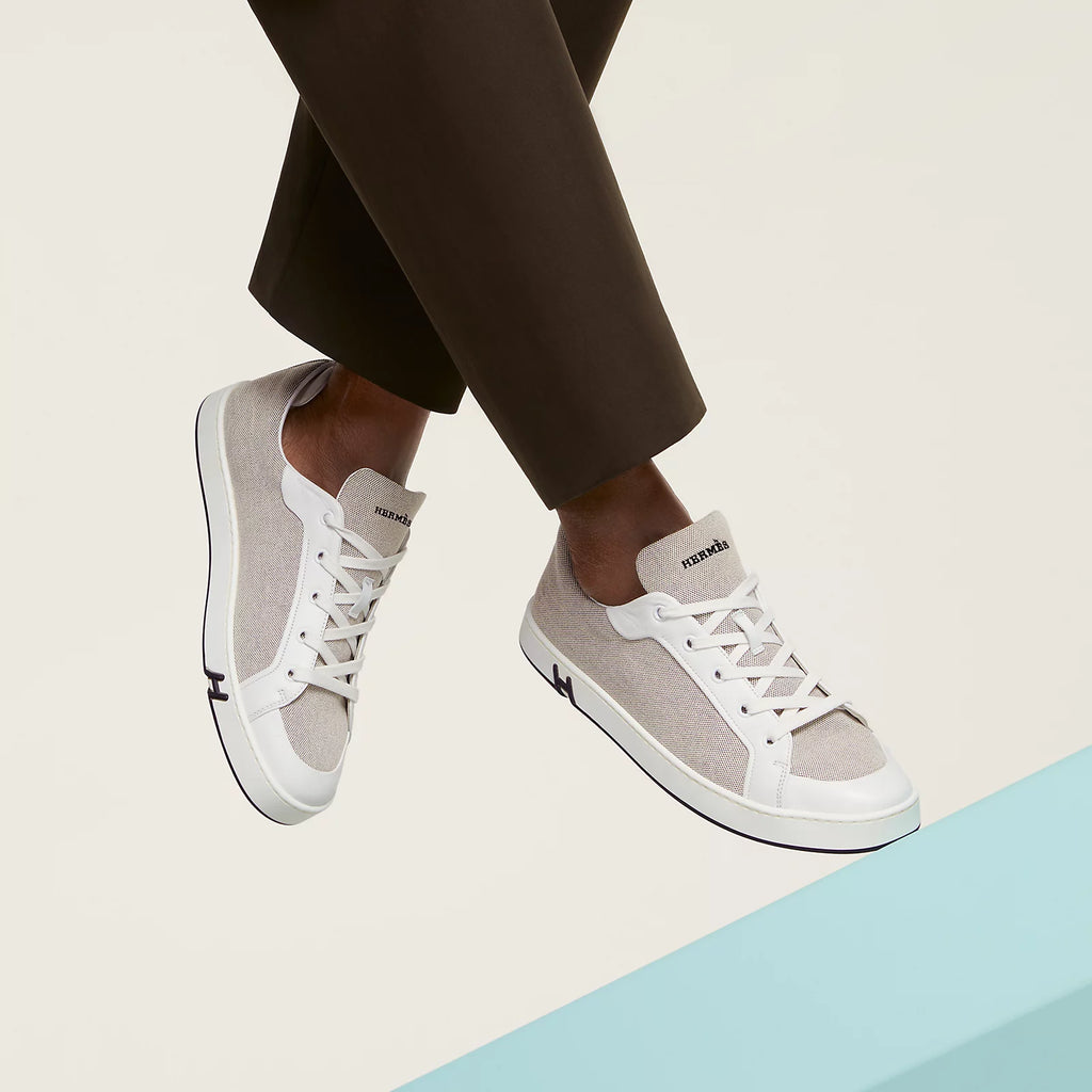 Hermès Kid Prunoir/Blanc Sneaker