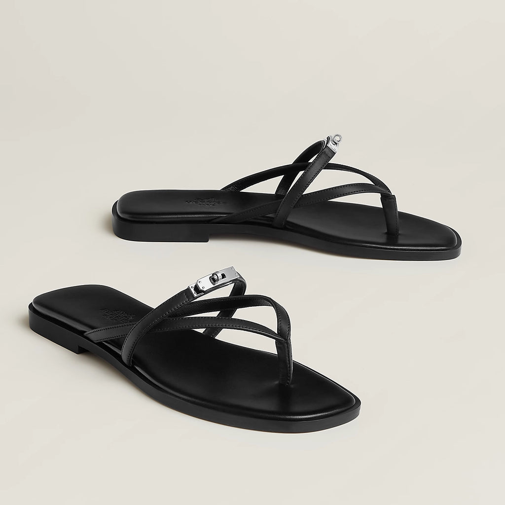 Hermès Black Miss Sandal