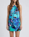 PUCCI Blue Orchidee Halterneck Top