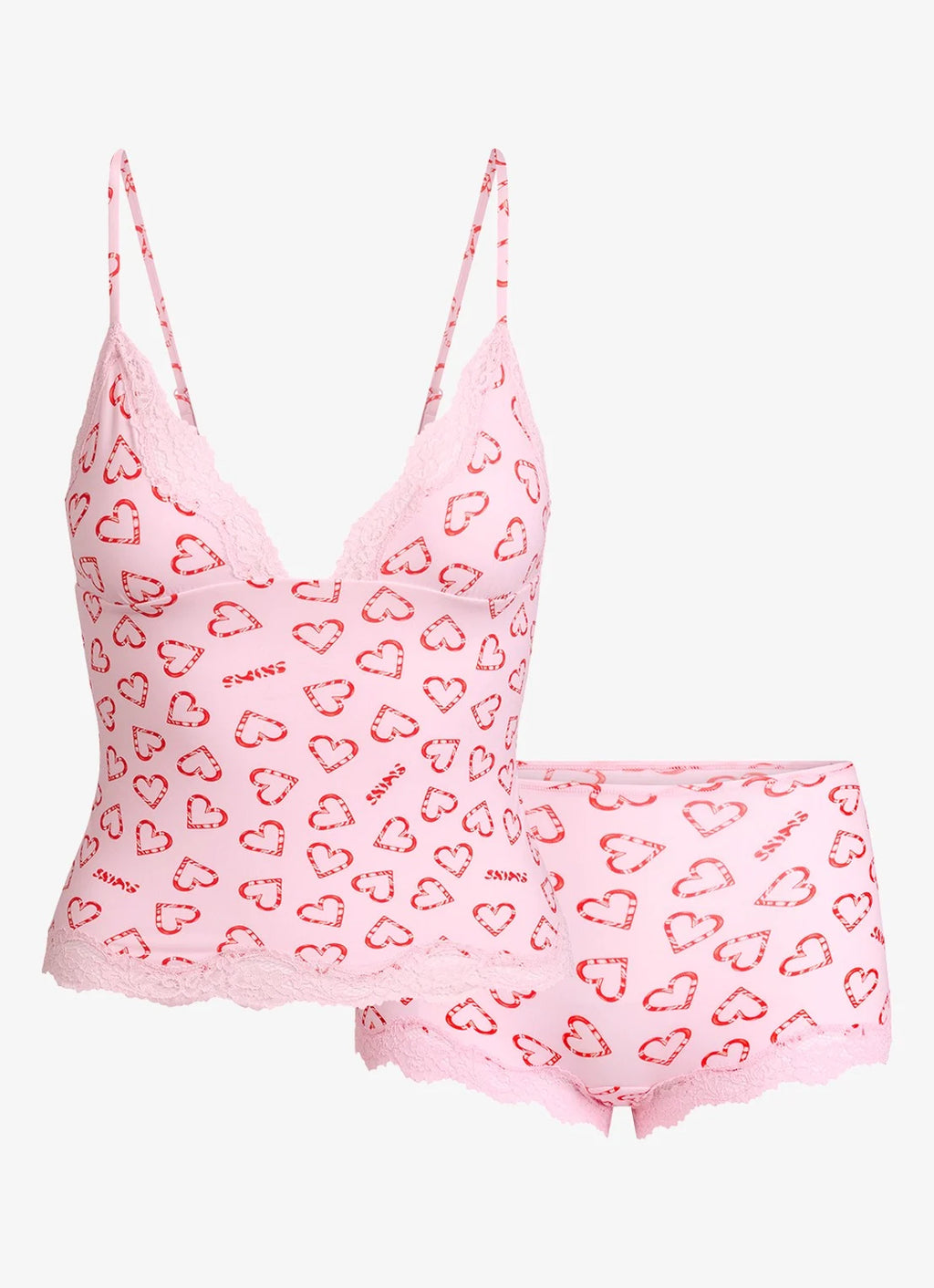 TRIANGLE CAMI AND BOY SHORT SET