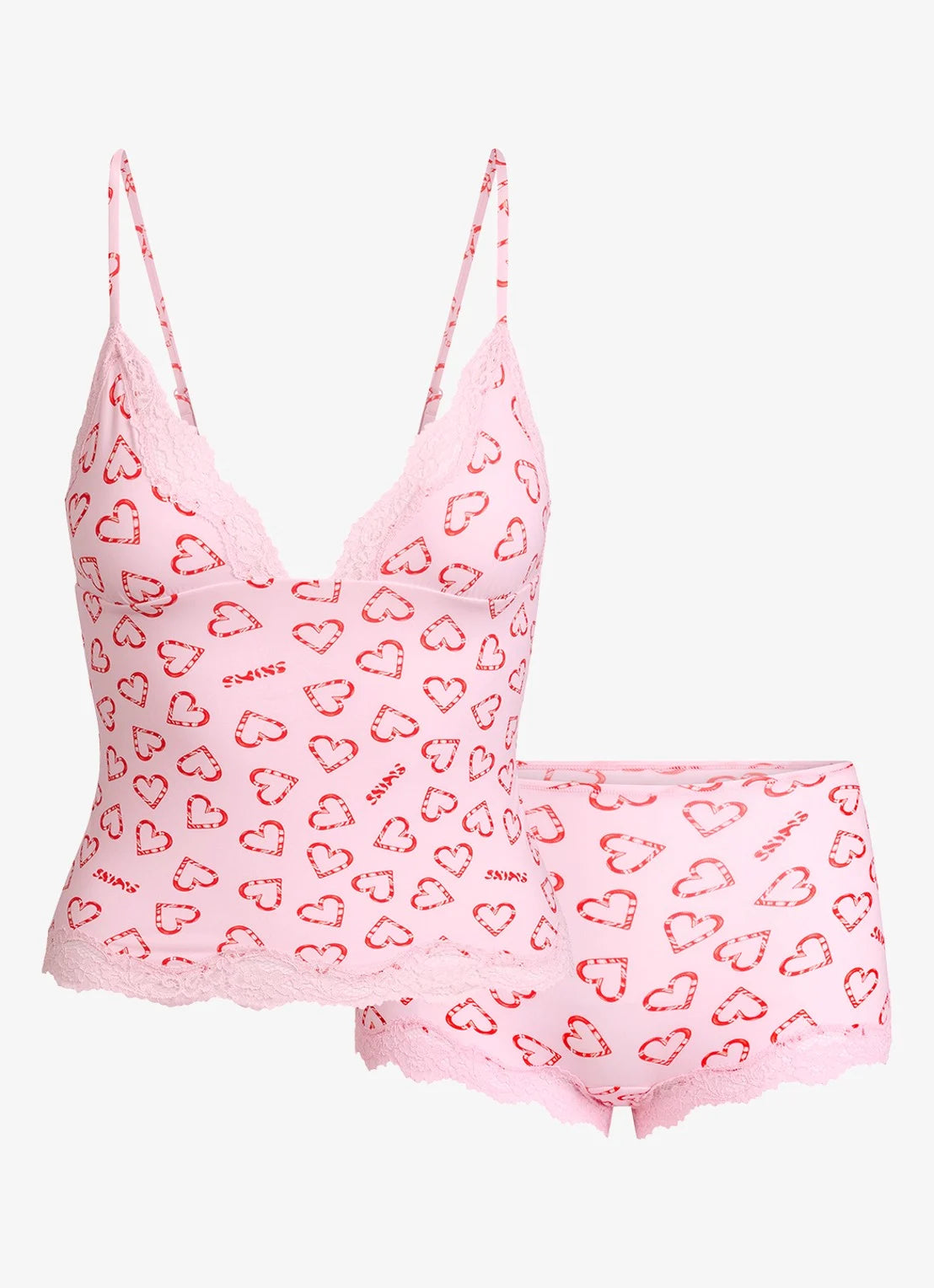 TRIANGLE CAMI AND BOY SHORT SET
